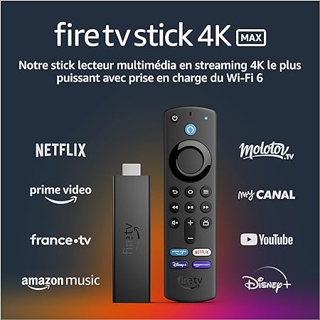 Fire TV Stick 4K Max + abonnement 1 an inclus
