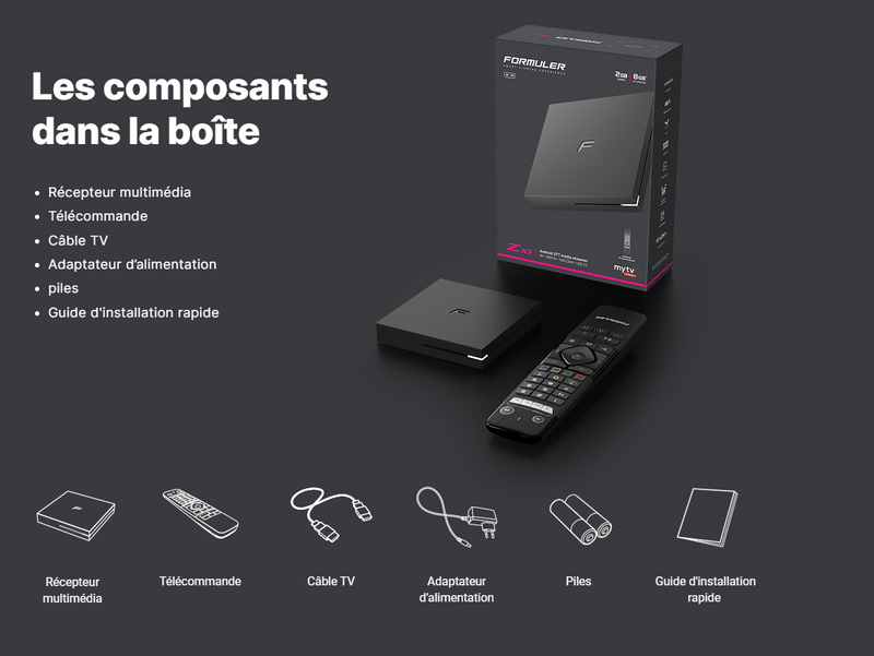 Boîtier Formuler Z10 + abonnement 1 an inclus