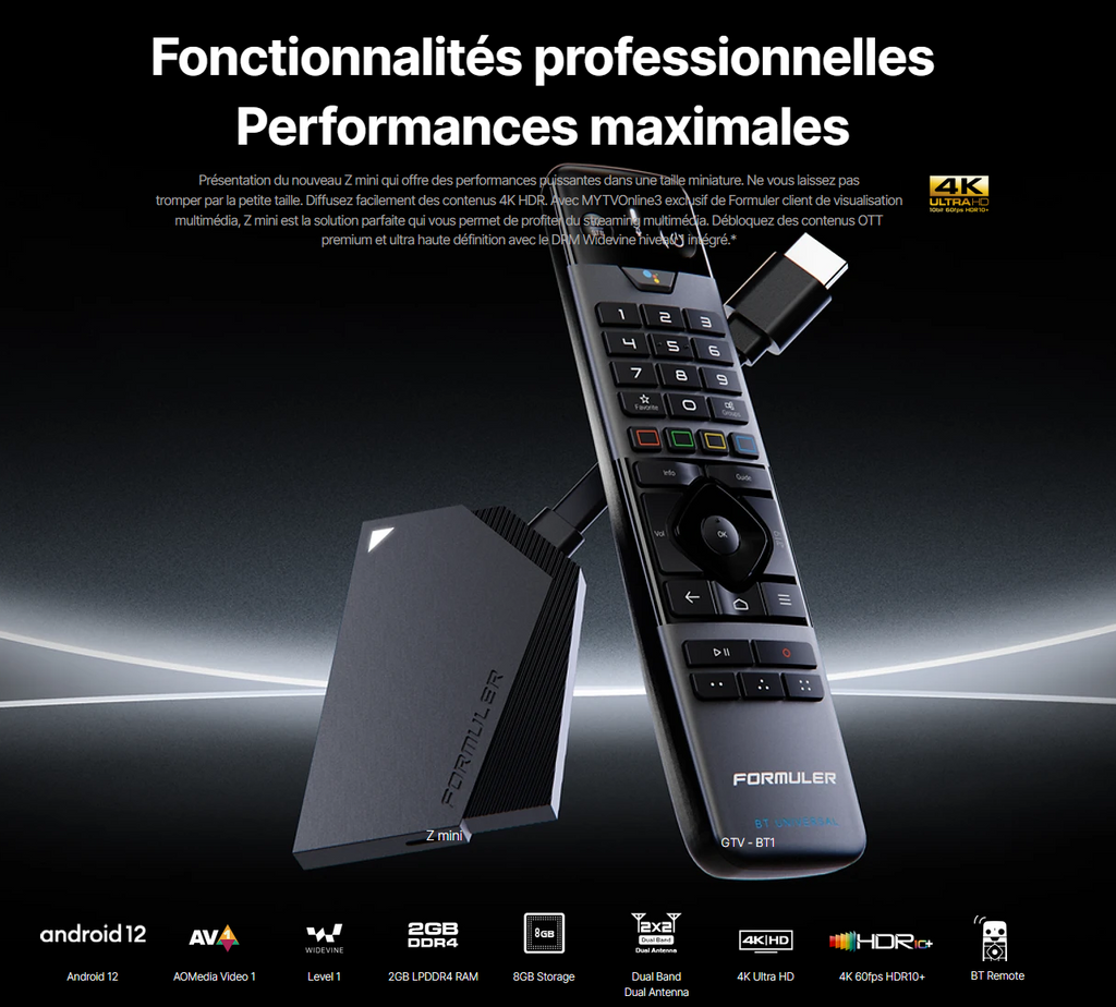 Boîtier Formuler ZMini + abonnement 3 mois inclus