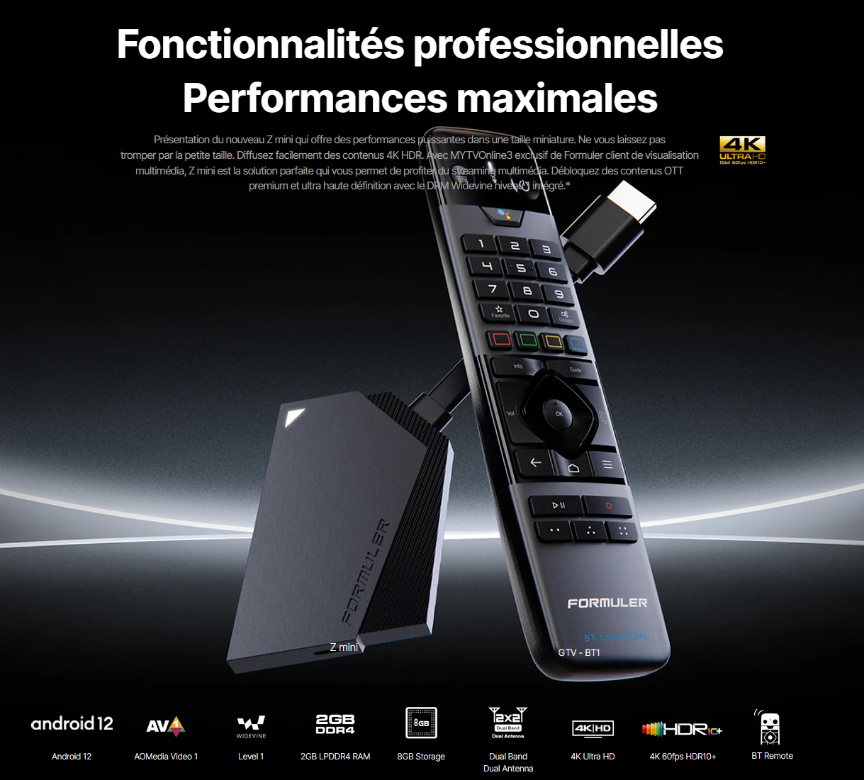 Boîtier Formuler ZMini + abonnement 1 an inclus